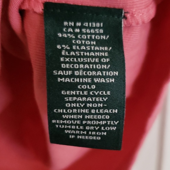 NWOT Salmon LAUREN Ralph Lauren casual top - Picture 4 of 4